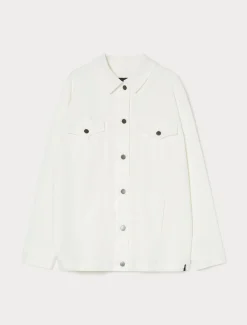Marina Rinaldi Giacche & Blazer | Giacche & Blazer*Giacca in bull di cotone stretch BIANCO