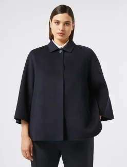 Marina Rinaldi Cappotti & Trench | Cappotti & Trench*Giacca in double di lana e cachemire BLUNOTTE
