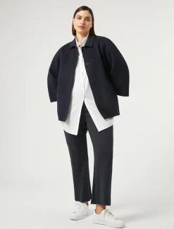 Marina Rinaldi Cappotti & Trench | Cappotti & Trench*Giacca in double di lana e cachemire BLUNOTTE