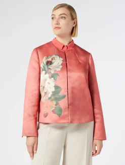 Marina Rinaldi Giacche | Selezione Elegante*Giacca in duchesse CORALLO