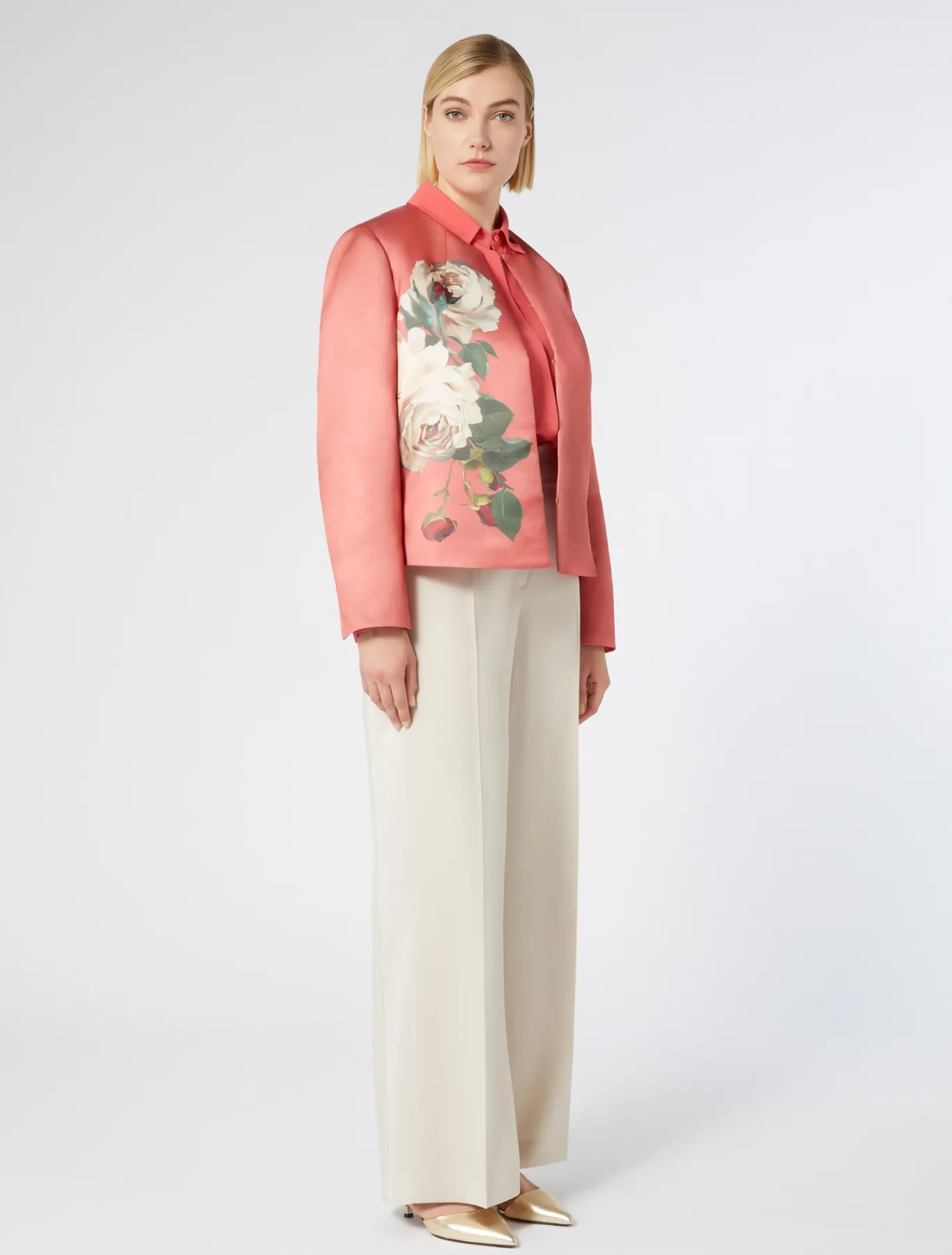 Marina Rinaldi Giacche | Selezione Elegante*Giacca in duchesse CORALLO