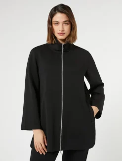 Marina Rinaldi Cappotti & Trench | Cappotti & Trench*Giacca in jersey double NERO