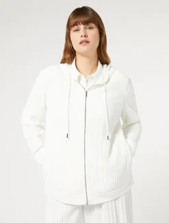 Marina Rinaldi Giacche & Blazer | Giacche & Blazer*Giacca in jersey plissé BIANCO
