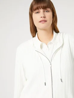 Marina Rinaldi Giacche & Blazer | Giacche & Blazer*Giacca in jersey plissé BIANCO