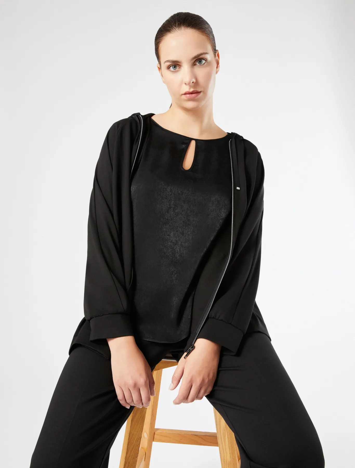 Marina Rinaldi Giacche & Blazer | Giacche & Blazer*Giacca in jersey punto Milano NERO
