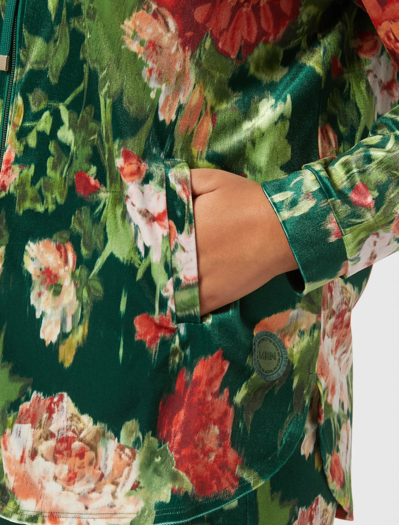 Marina Rinaldi Top & T-Shirt | Top & T-Shirt*Giacca in jersey velluto VERDE