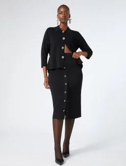 Marina Rinaldi Maglieria | Maglieria*Giacca in maglia NERO