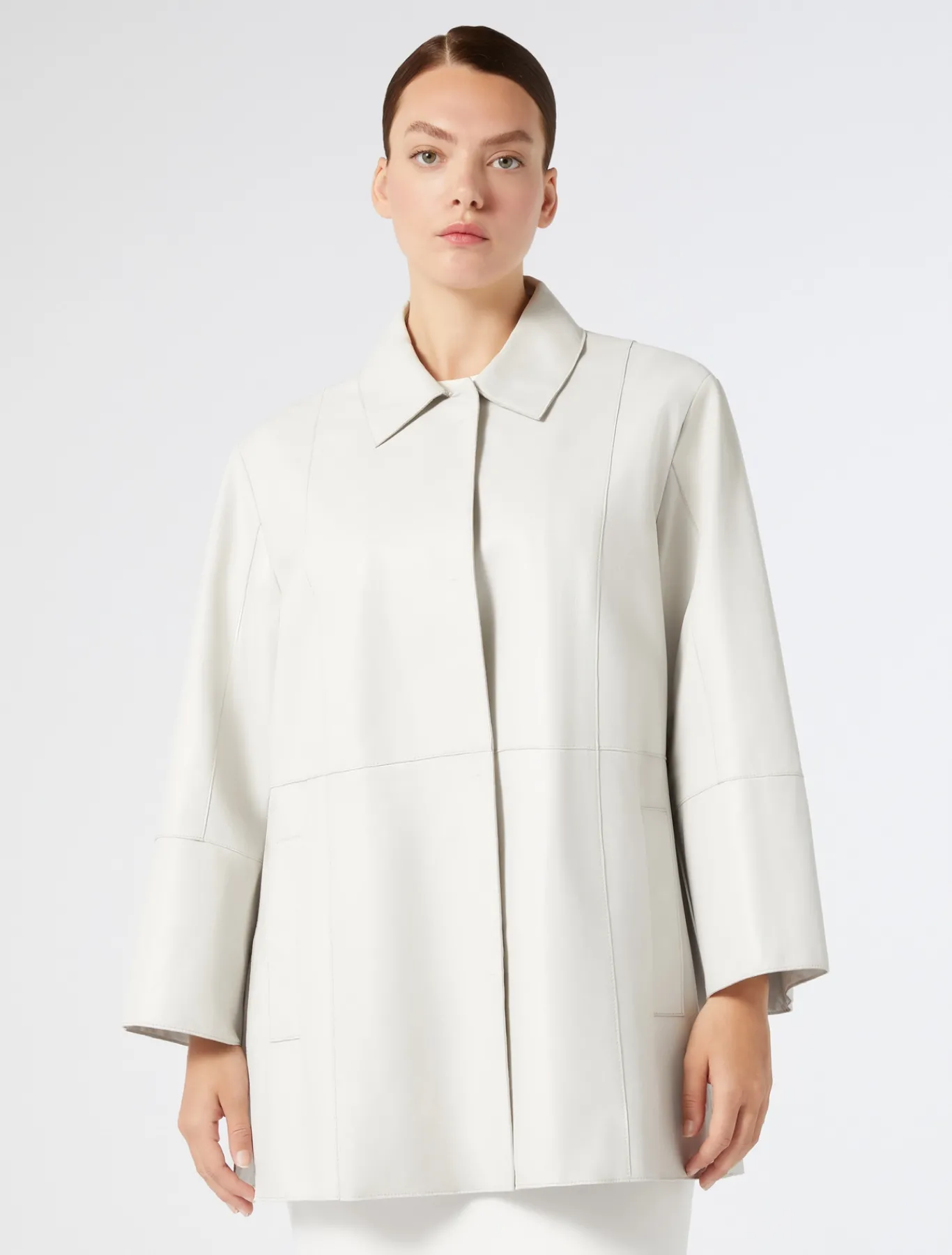 Marina Rinaldi Giacche & Blazer | Giacche & Blazer*Giacca in nappa BIANCOAVORIO