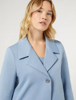 Marina Rinaldi Giacche | Giacche & Blazer*Giacca in ottoman AZZURRO