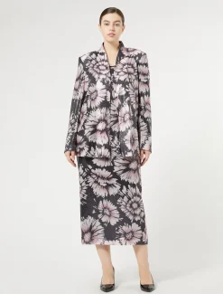 Marina Rinaldi Giacche | Giacche & Blazer*Giacca in paillettes e raso BLUNOTTE