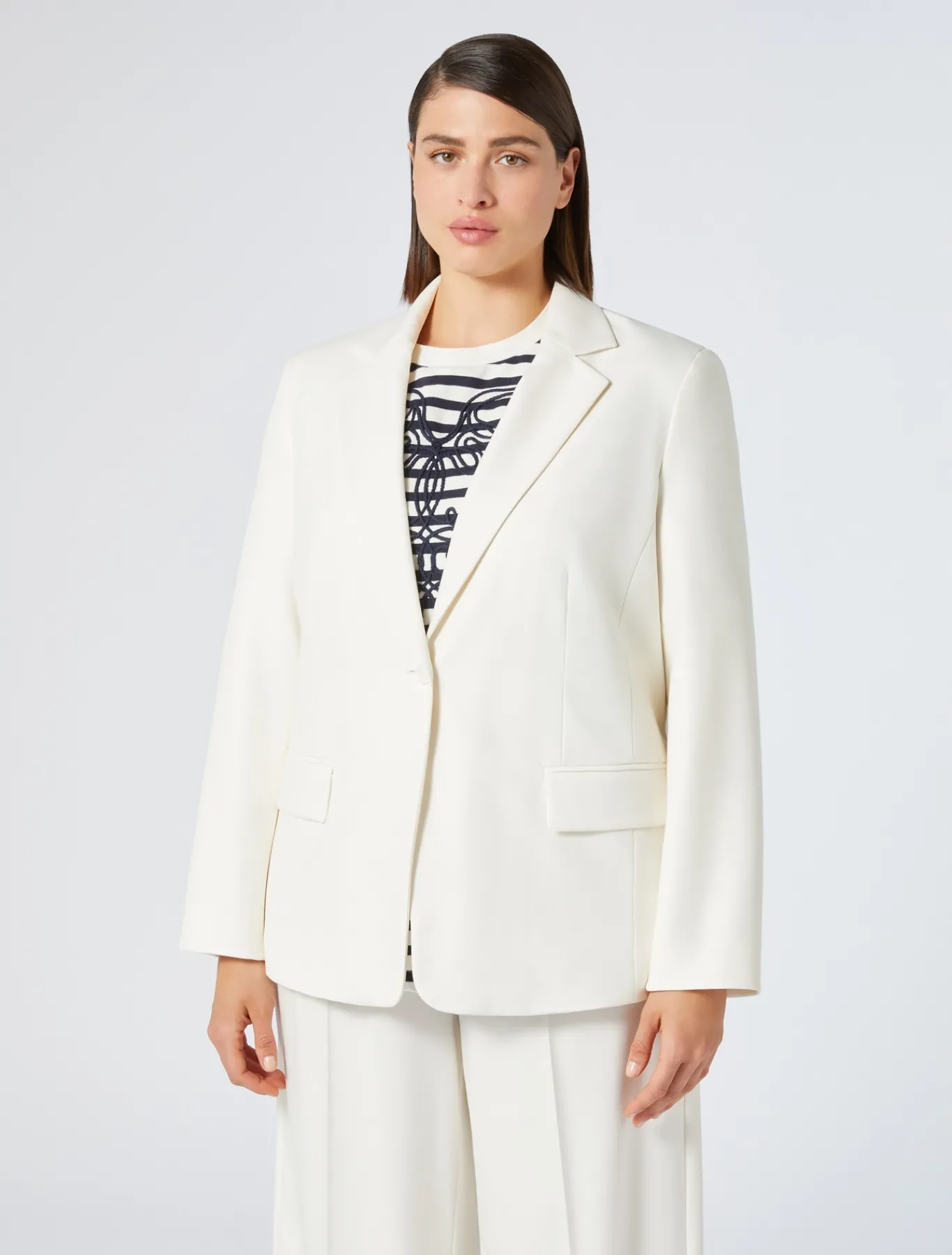 Marina Rinaldi Giacche & Blazer | Giacche & Blazer*Giacca in saglia di misto viscosa AVORIO