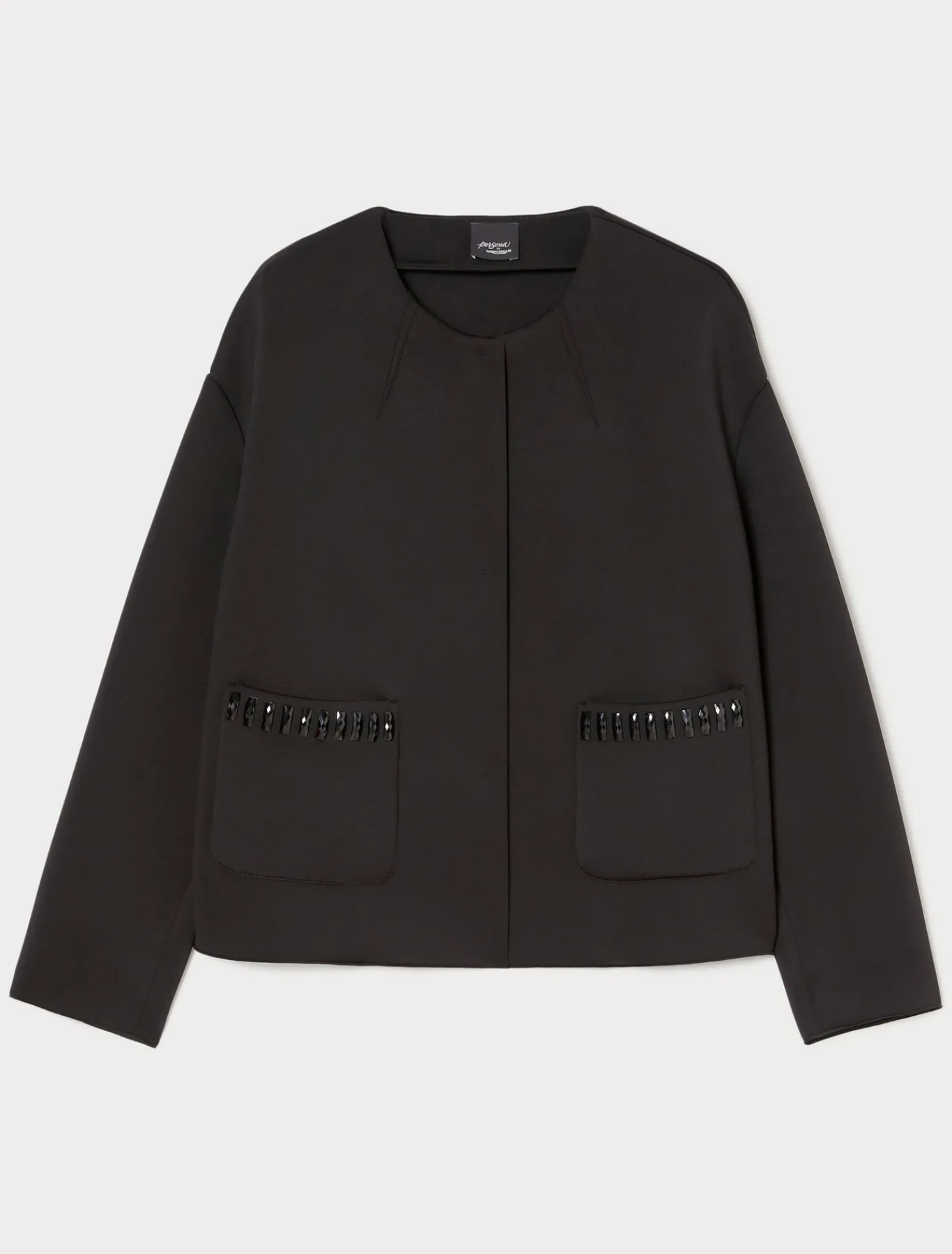 Marina Rinaldi Giacche & Blazer | Giacche & Blazer*Giacca in scuba con ricami NERO