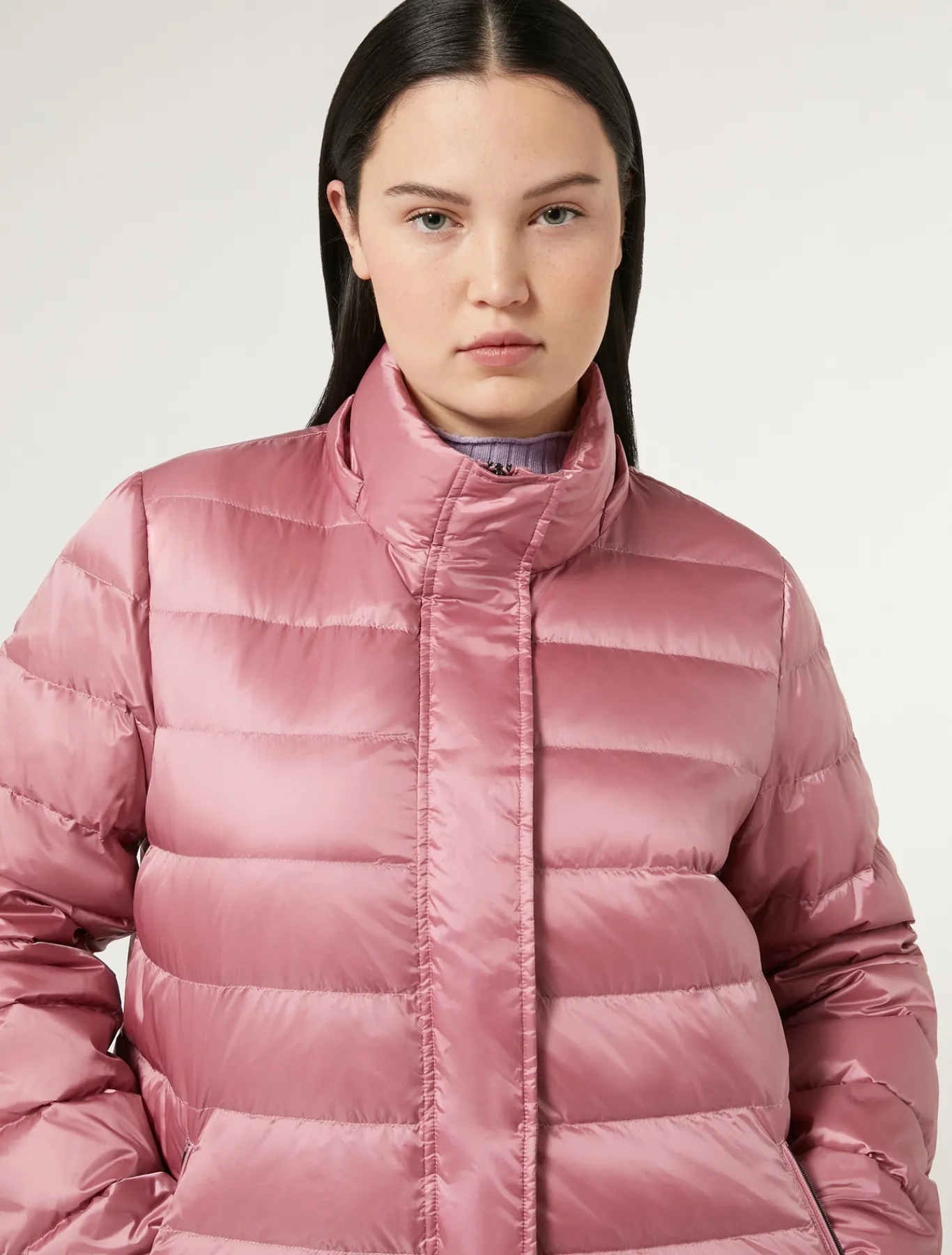 Marina Rinaldi Piumini | Piumini*Giacca in tela di nylon antigoccia ROSAANTICO
