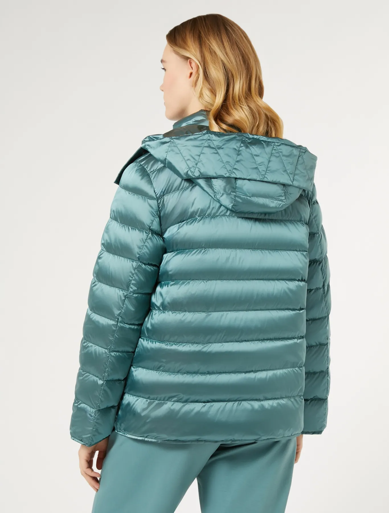 Marina Rinaldi Piumini | Piumini*Giacca in tela di nylon antigoccia VERDESALVIA