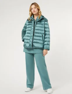 Marina Rinaldi Piumini | Piumini*Giacca in tela di nylon antigoccia VERDESALVIA