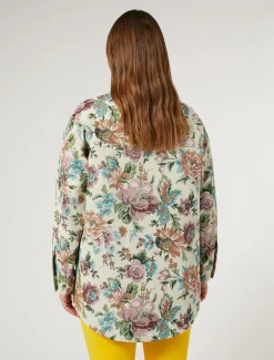 Marina Rinaldi Camicie & Bluse | Camicie & Bluse*Giacca jacquard a fiori GIALLOTENUE