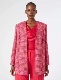 Marina Rinaldi Giacche | Giacche & Blazer*Giacca tinto filo con ricami FUXIA