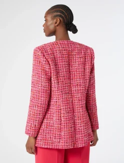 Marina Rinaldi Giacche | Giacche & Blazer*Giacca tinto filo con ricami FUXIA