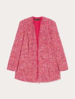Marina Rinaldi Giacche | Giacche & Blazer*Giacca tinto filo con ricami FUXIA