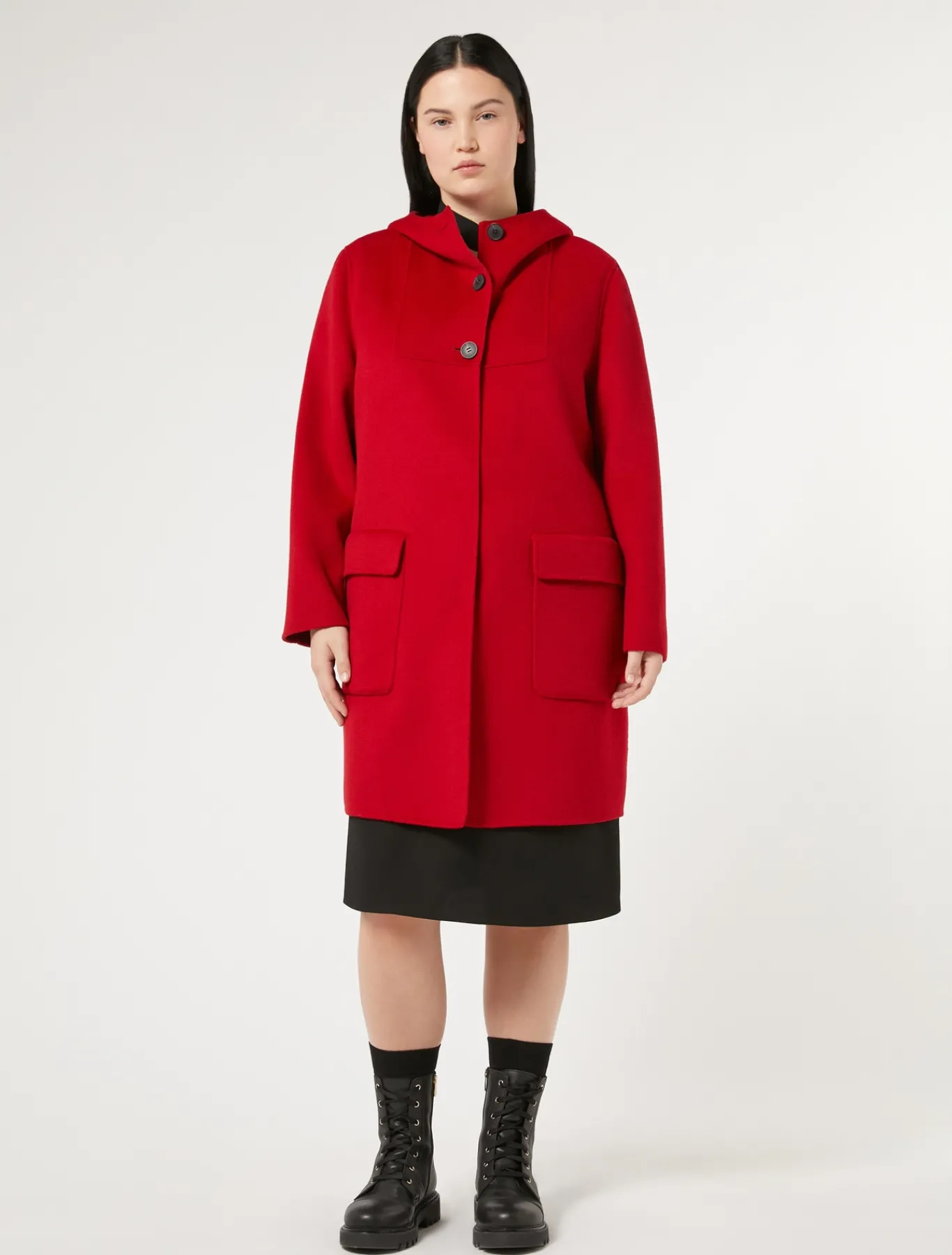 Marina Rinaldi Cappotti & Trench | Cappotti & Trench*Giaccone in double di lana ROSSO