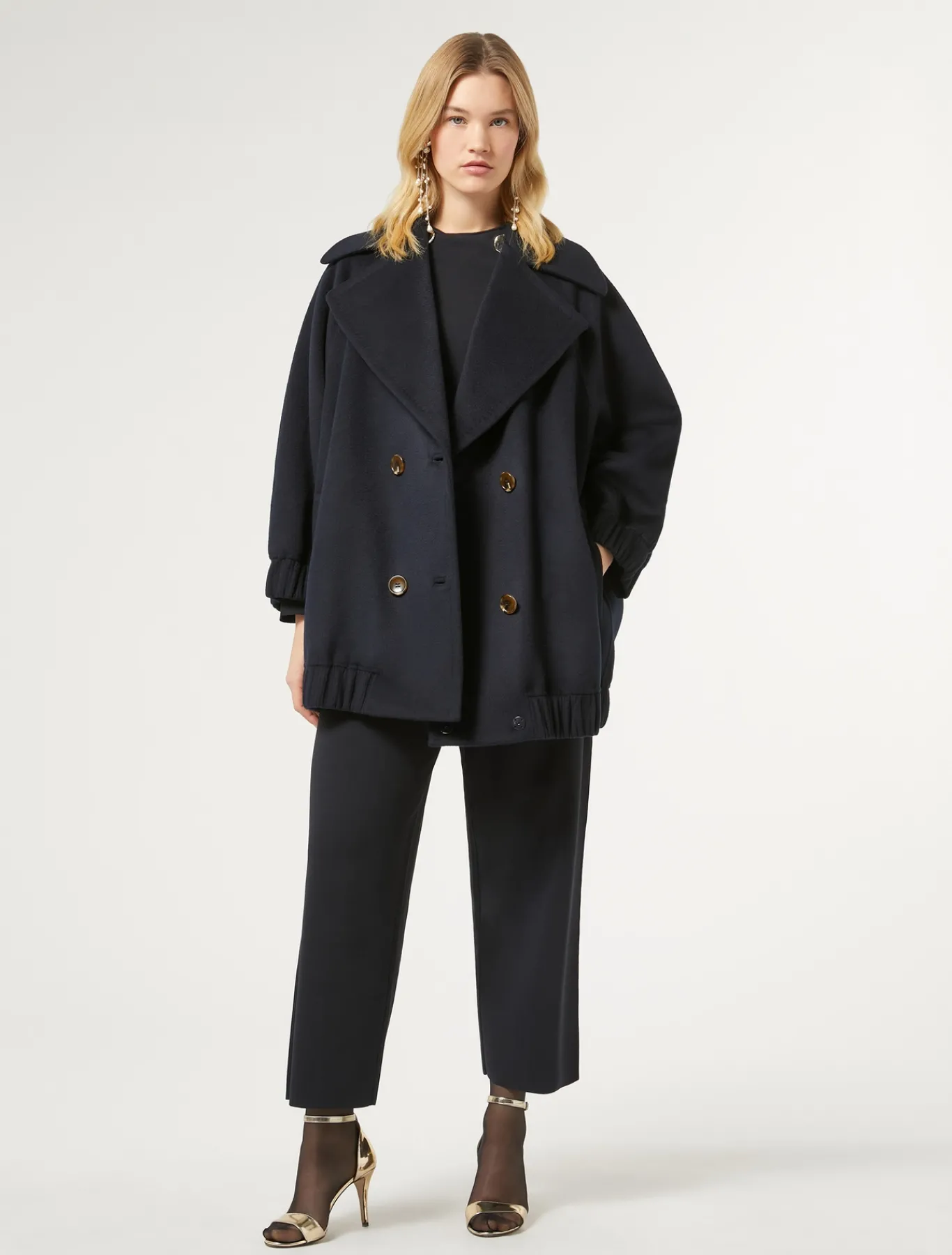 Marina Rinaldi Cappotti & Trench | Cappotti & Trench*Giaccone in double di lana BLUNOTTE