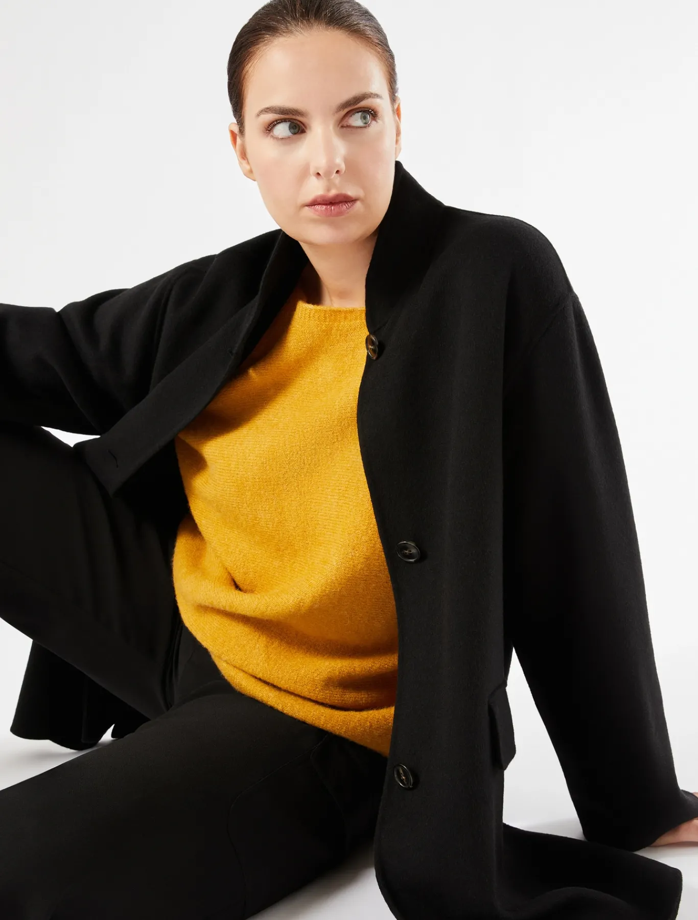 Marina Rinaldi Cappotti & Trench | Cappotti & Trench*Giaccone in double di lana NERO