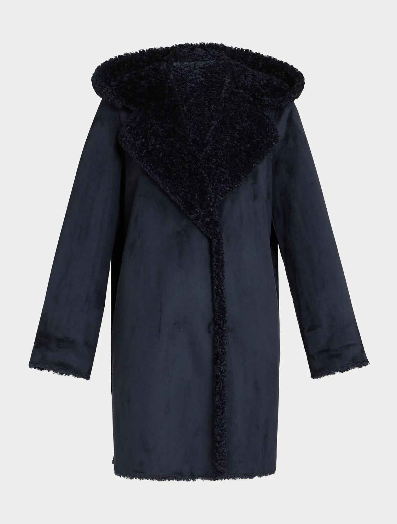 Marina Rinaldi Cappotti & Trench | Cappotti & Trench*Giaccone reversibile effetto montone BLUNOTTE