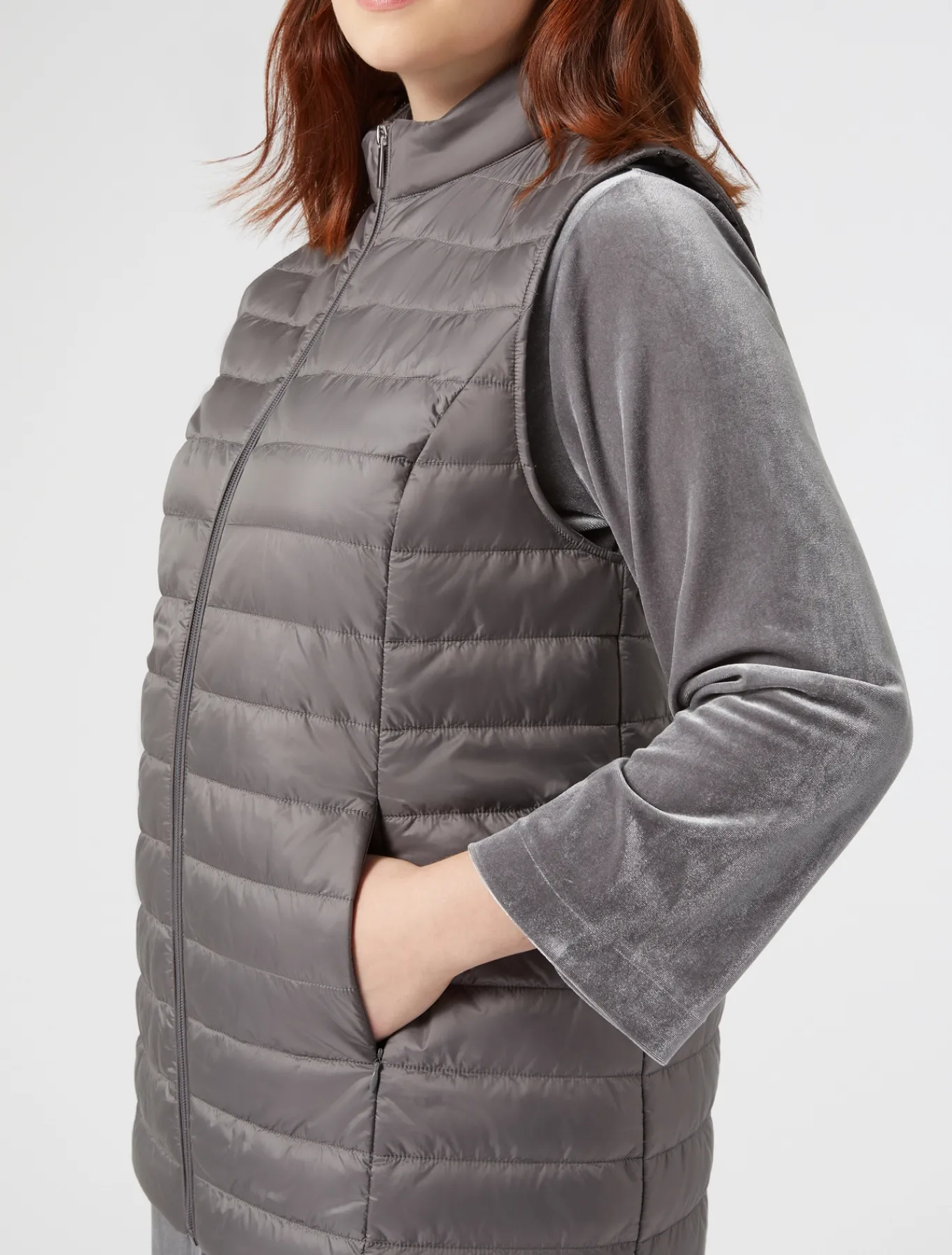 Marina Rinaldi Piumini | Piumini*Gilet imbottito GRIGIOMEDIO