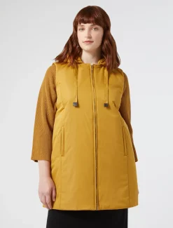 Marina Rinaldi Piumini | Piumini*Gilet in tela tecnica antigoccia SENAPE