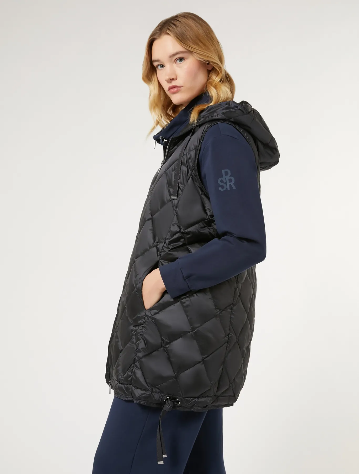 Marina Rinaldi Piumini | Piumini*Gilet in tessuto tecnico BLUMARINO