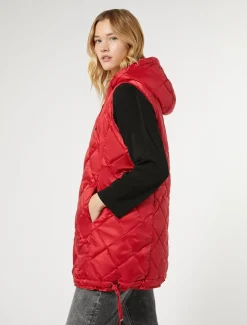 Marina Rinaldi Piumini | Piumini*Gilet in tessuto tecnico ROSSO
