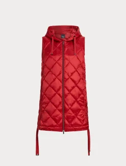 Marina Rinaldi Piumini | Piumini*Gilet in tessuto tecnico ROSSO