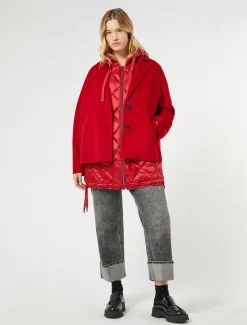 Marina Rinaldi Piumini | Piumini*Gilet in tessuto tecnico ROSSO