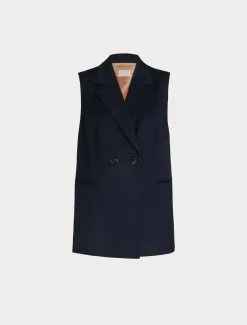 Marina Rinaldi Giacche & Blazer | Giacche & Blazer*Gilet in twill BLUNOTTE