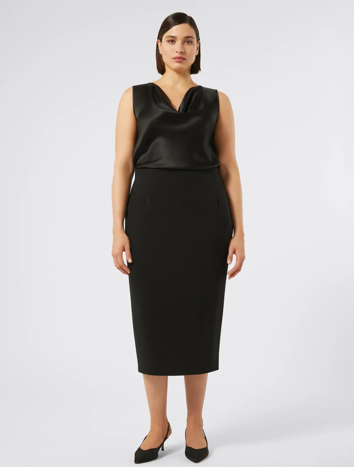 Marina Rinaldi Pantaloni E Gonne | Gonne*Gonna a tubino in cady NERO