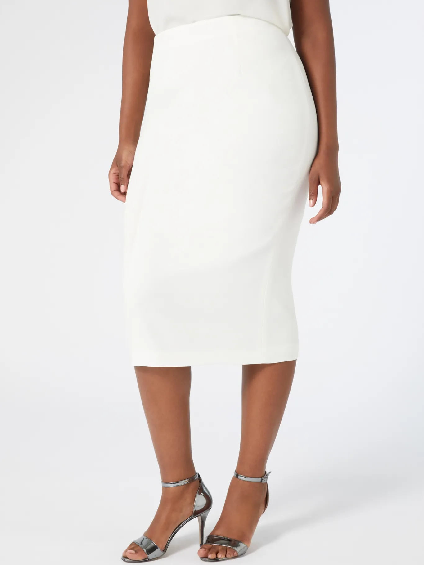 Marina Rinaldi Pantaloni E Gonne | Collezione Elegante*Gonna a tubino in cady BIANCO