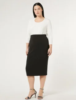 Marina Rinaldi Pantaloni E Gonne | Gonne*Gonna in cady NERO