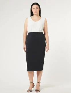 Marina Rinaldi Pantaloni E Gonne | Gonne*Gonna in cady BLUMARINO