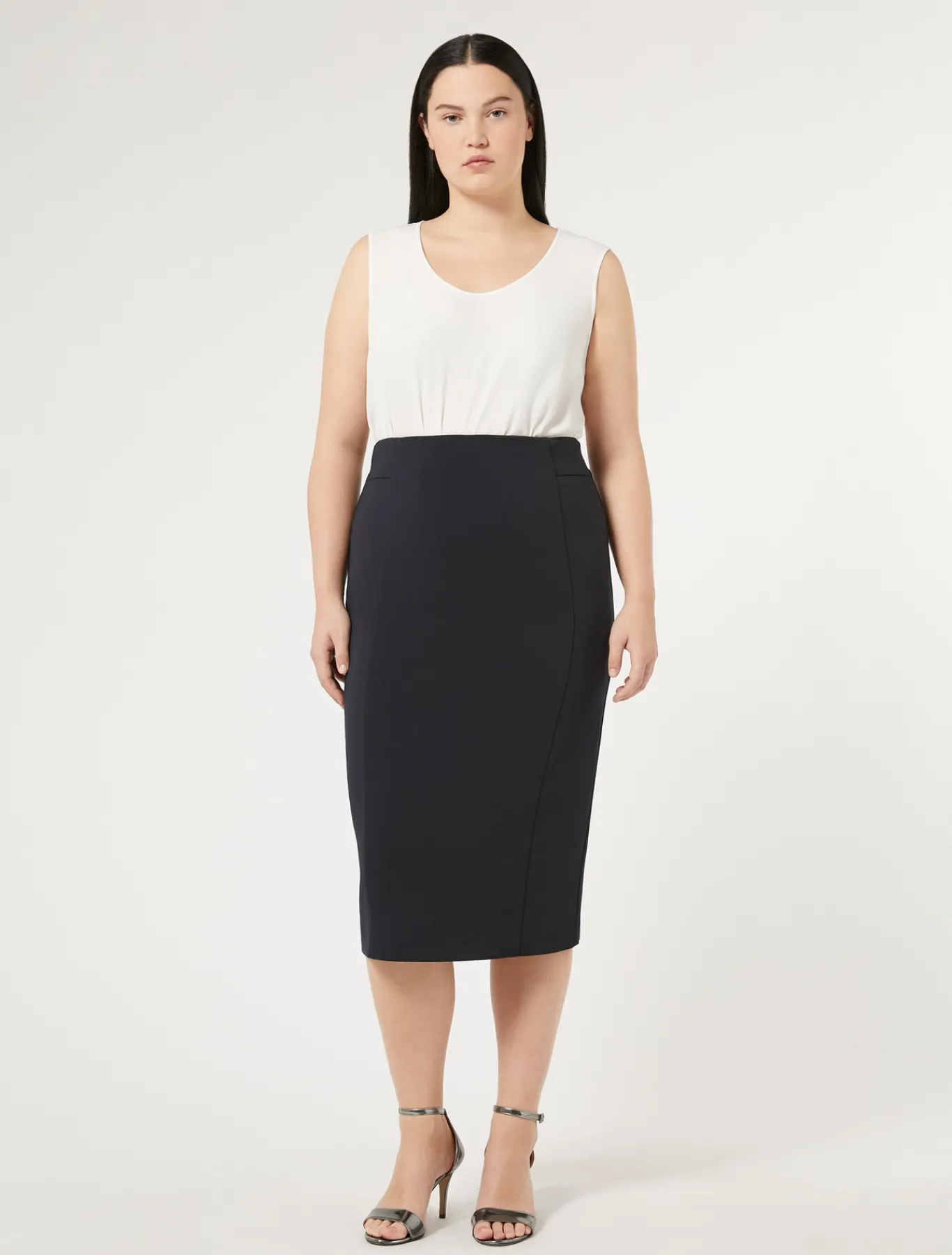 Marina Rinaldi Pantaloni E Gonne | Gonne*Gonna in cady BLUMARINO