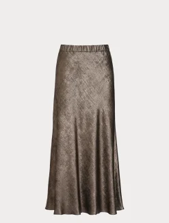 Marina Rinaldi Gonne | Gonne*Gonna in chiffon laminato BRONZO