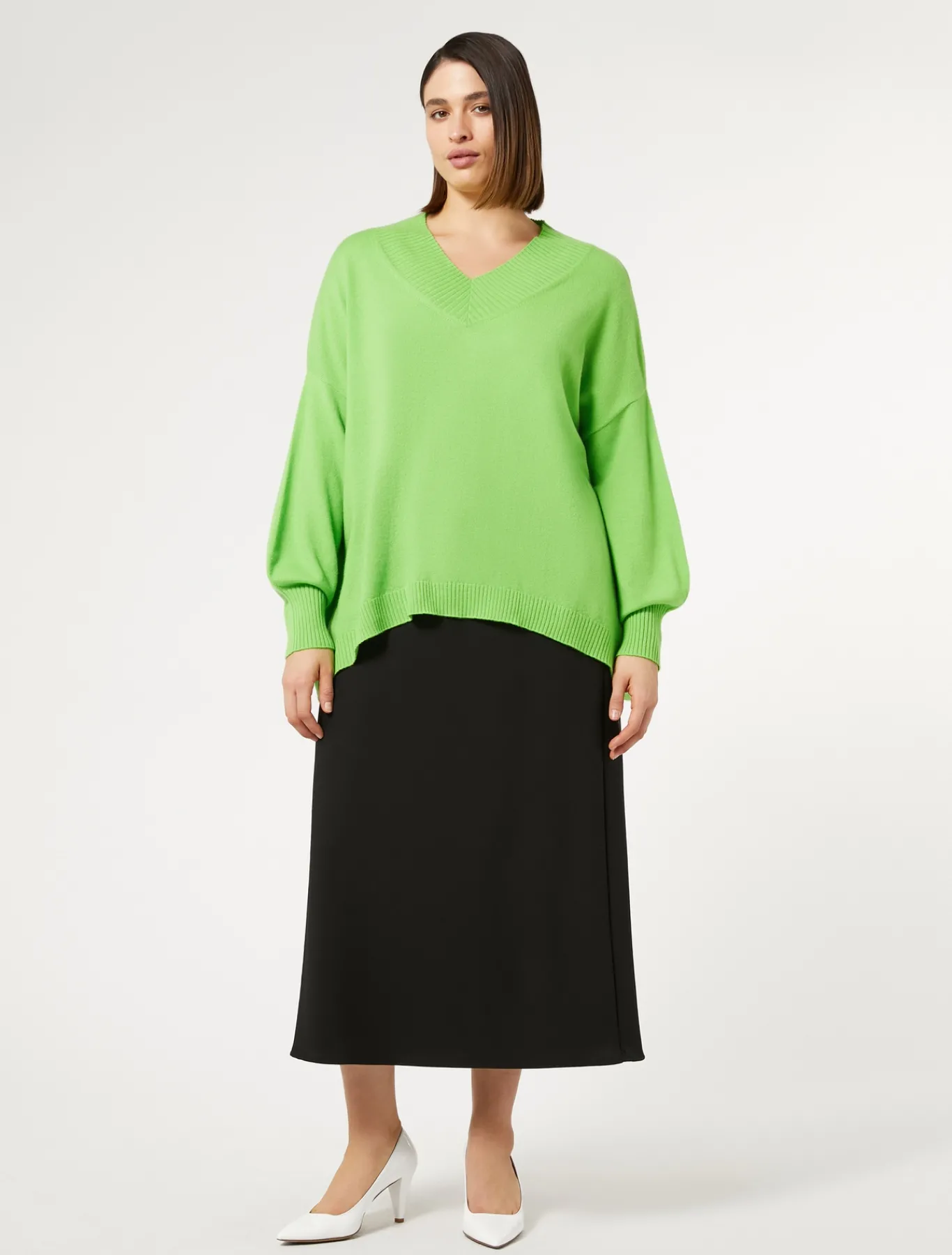 Marina Rinaldi Gonne | Gonne*Gonna in crêpe satin NERO