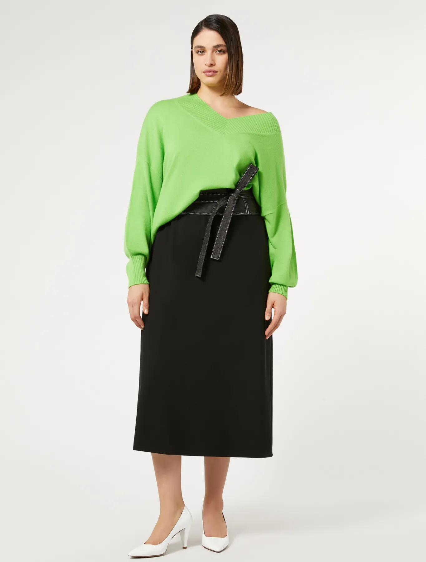 Marina Rinaldi Gonne | Gonne*Gonna in crêpe satin NERO