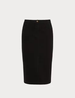 Marina Rinaldi Gonne | Gonne*Gonna in denim di cotone stretch NERO