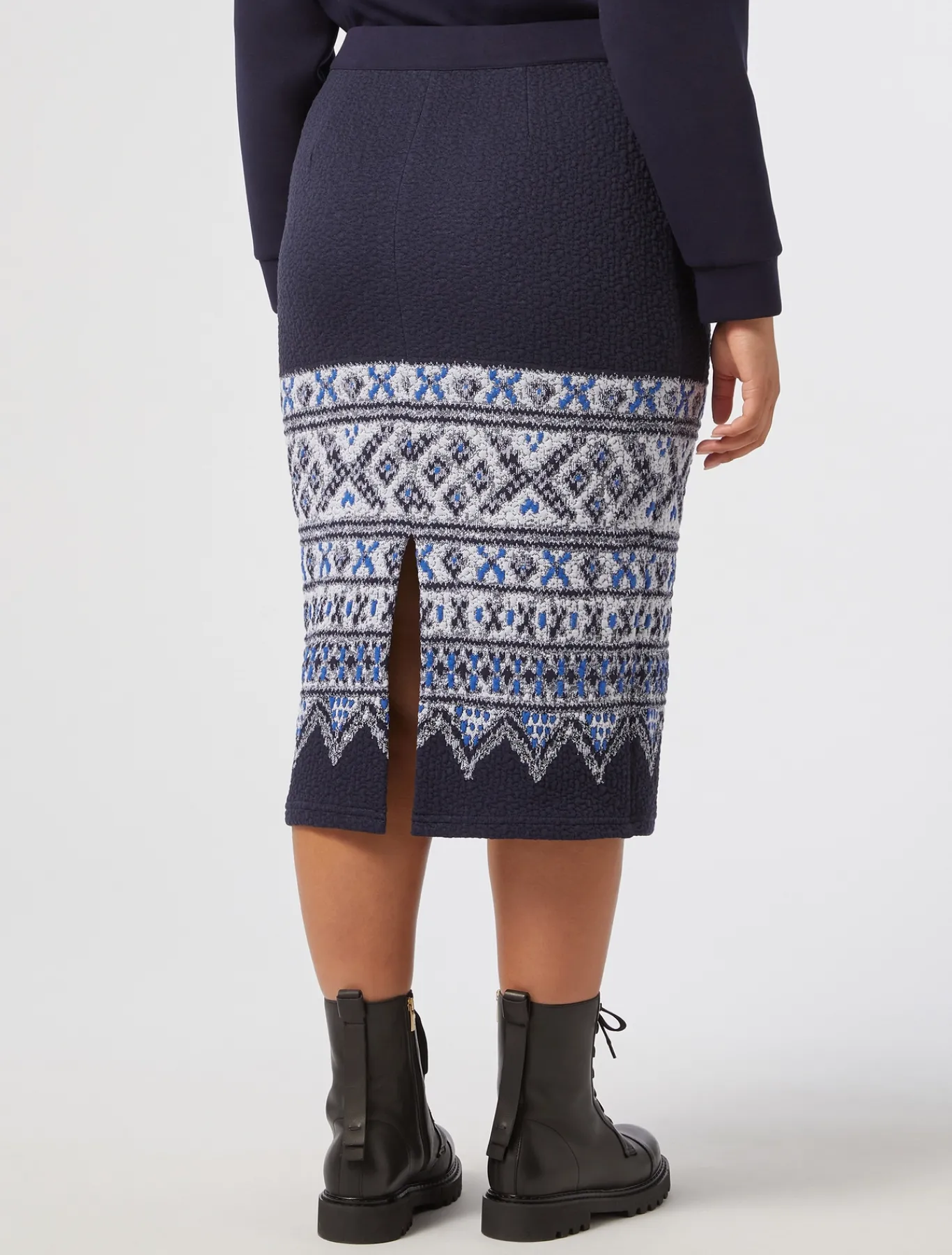 Marina Rinaldi Gonne | Gonne*Gonna in jersey jacquard BLUNOTTE