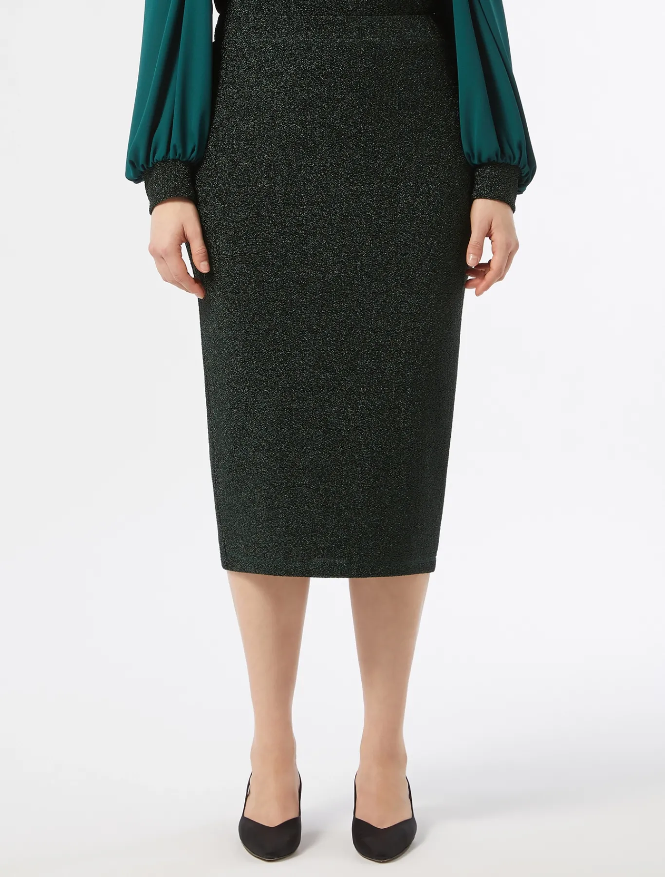 Marina Rinaldi Gonne | Gonne*Gonna in jersey stretch VERDEBOSCO
