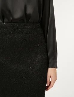 Marina Rinaldi Gonne | Gonne*Gonna in maglia con paillettes NERO