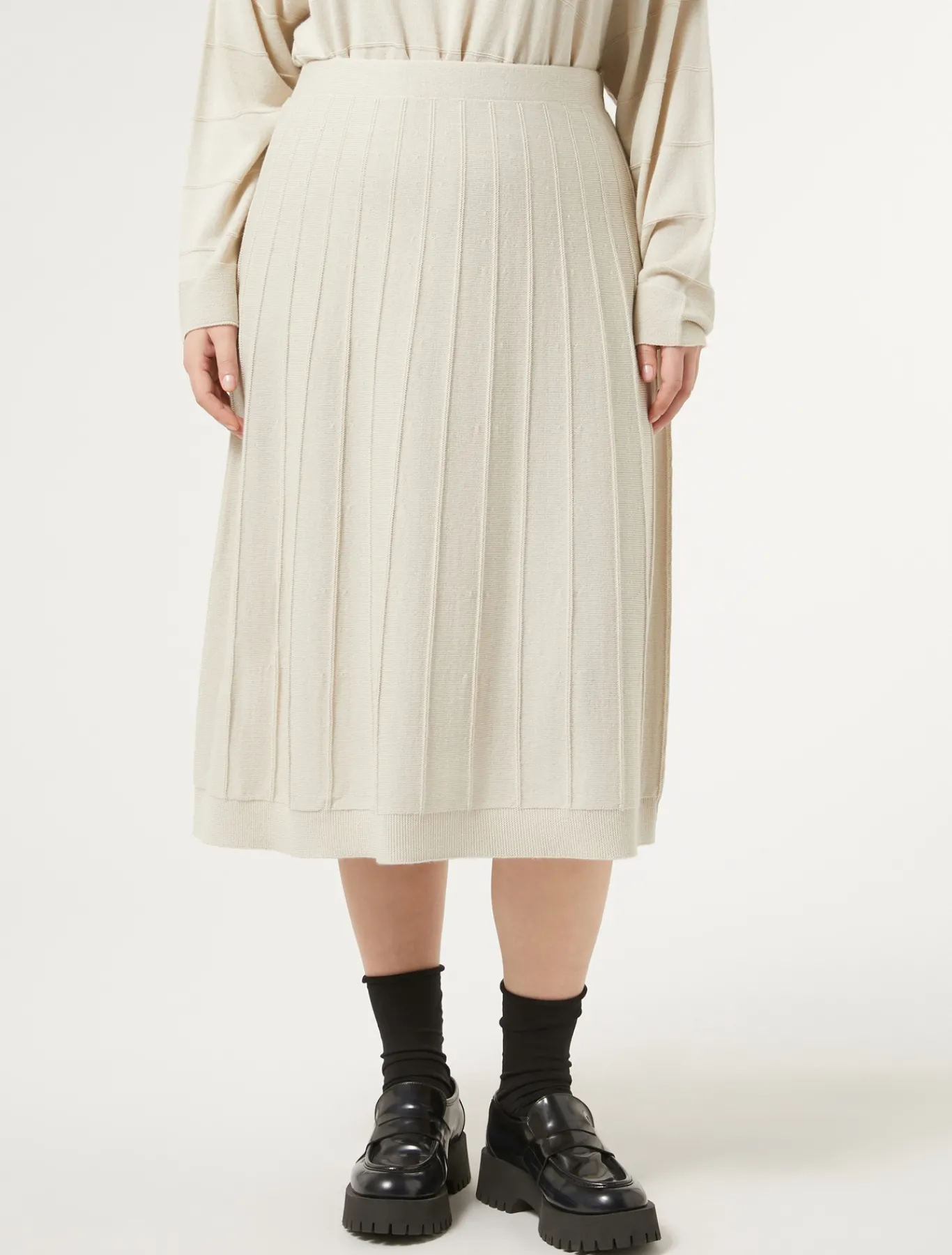 Marina Rinaldi Gonne | Gonne*Gonna in misto lana merino TORTORA