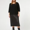 Marina Rinaldi Gonne | Gonne*Gonna in raso fluido NERO