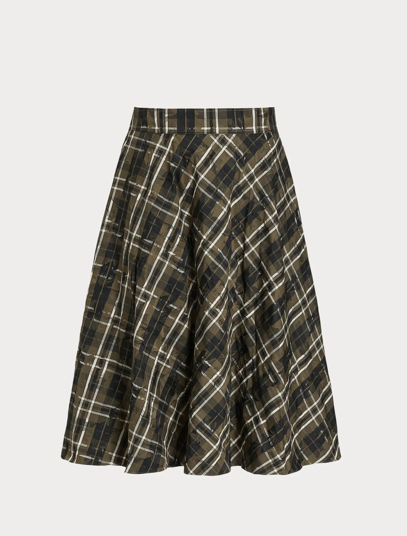 Marina Rinaldi Gonne | Gonne*Gonna in taffettà jacquard VERDEKAKI