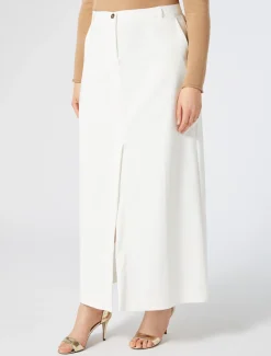 Marina Rinaldi Gonne | Gonne*Gonna in tela di misto cotone BIANCO
